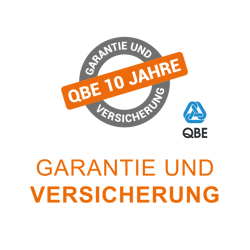 10 Jahre QBE-Garantie und Versicherung