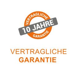 10 Jahre vertragliche Garantie