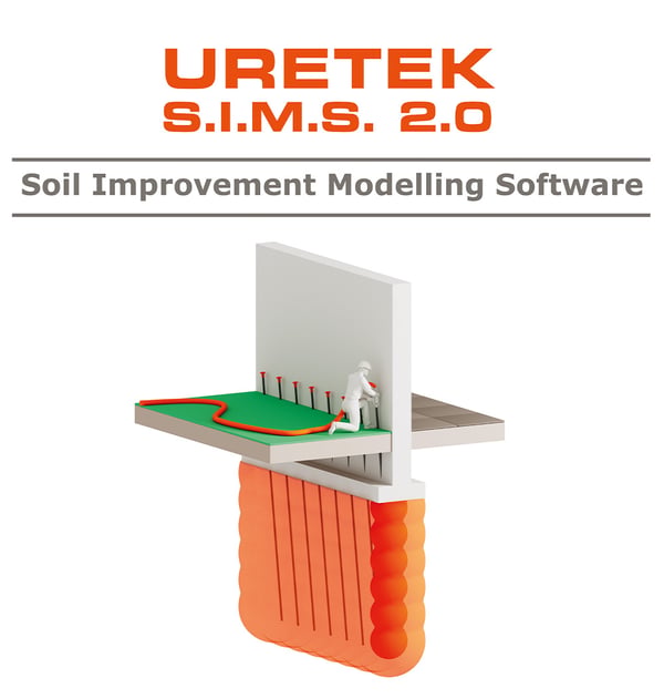 Exklusive Uretek Berechnungssoftware SIMS 2.0: Soil Improvement Modelling Software