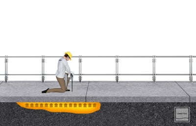Injektion von Expansionsharz zur Baugrundstabilisierung