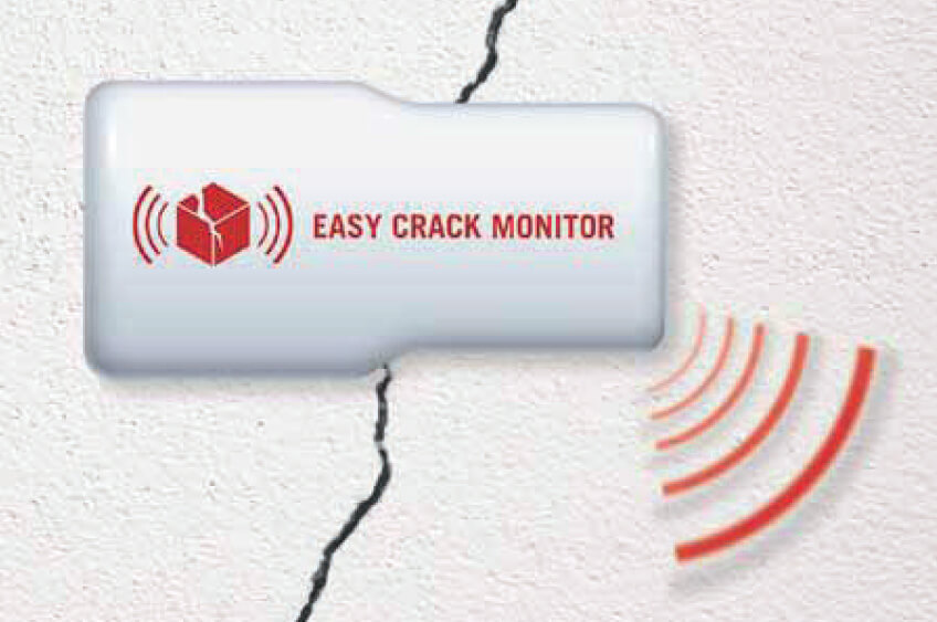 Präzise Überwachung von Wandrissen mit dem Easy Crack Monitor