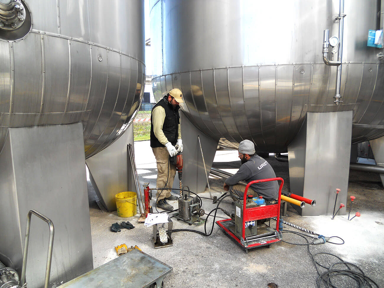 Sanierung von Setzungen in Silo